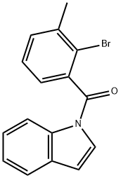 (2-Bromo-3-methylphenyl)(1H-indol-1-yl)methanone Structure