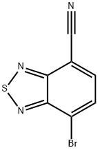 7-ブロモ-2,1,3-ベンゾチアジアゾール-4-カルボニトリル 化学構造式
