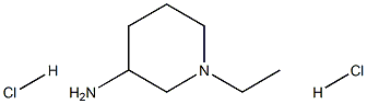 N-乙基-3-氨基哌啶二盐酸盐, 1334147-56-6, 结构式
