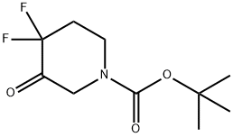 tert-butyl 4,4-difluoro-3-oxopiperidine-1-carboxylate Struktur