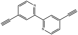 4,4′-ジエチニル-2,2′-ビピリジン 化学構造式