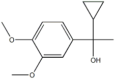 1-cyclopropyl-1-(3,4-dimethoxyphenyl)ethanol Structure
