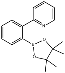 2-[2-(4,4,5,5-四甲基-1,3,2-二氧硼戊烷-2-基)苯基]吡啶, 1349171-28-3, 结构式