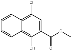 methyl 4-chloro-1-hydroxy-2-naphthoate 结构式