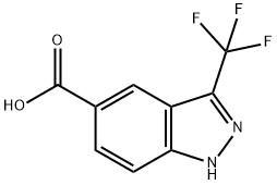 3-(trifluoromethyl)-1H-indazole-5-carboxylic acid Structure