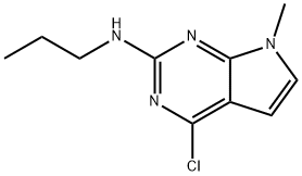 4-Chloro-7-methyl-N-propyl-7H-pyrrolo[2,3-d]pyrimidin-2-amine Structure