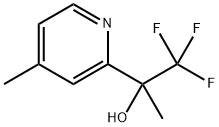 1,1,1-三氟-2-(4-甲基吡啶-2-基)丙醇 结构式