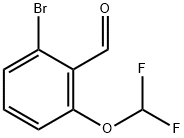 Benzaldehyde, 2-bromo-6-(difluoromethoxy)- Structure