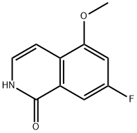 7-氟-5-甲氧基异喹啉-1(2H)-酮 结构式