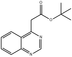 喹唑啉-4-乙酸叔丁酯 结构式