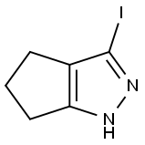 3-iodo-1H,4H,5H,6H-cyclopenta[c]pyrazole, 1426424-00-1, 结构式