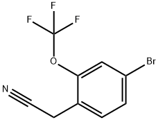4-溴-2-(三氟甲氧基)苯乙腈, 1427502-10-0, 结构式