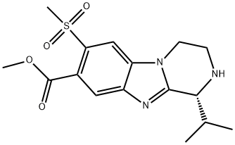 (R)-methyl 1-isopropyl-7-(methylsulfonyl)-1,2,3,4-tetrahydrobenzo[4,5]imidazo [1,2-a]pyrazine-8-carboxylate Structure