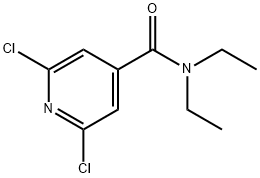 2,6-二氯-N,N-二乙基吡啶-4-甲酰胺 结构式