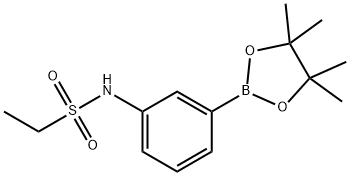 N-(3-(4,4,5,5-四甲基-1,3,2-二氧硼杂环戊烷-2-基)苯基)乙磺酰胺, 1469930-90-2, 结构式