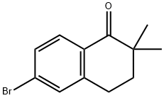 6-溴-2,2-二甲基-3,4-二氢萘-1(2H)-酮, 149455-88-9, 结构式