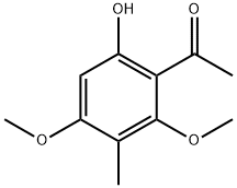 1-(6-羟基-2,4-二甲氧基-3-甲基苯基)乙酮 结构式