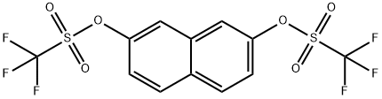 2,7-萘双(三氟甲磺酸酯) 结构式