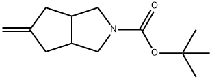 (3aR,6as)-tert-butyl 5-methylenehexahydrocyclopenta[c]pyrrole-2(1H)-carboxylate Structure