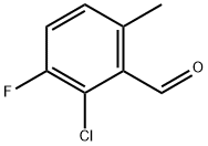 2-chloro-3-fluoro-6-methylbenzaldehyde Structure