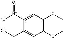 1-(chloromethyl)-4,5-dimethoxy-2-nitrobenzene Struktur