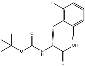 N-Boc-2,6-difluoro-D-phenylalanine, 167993-23-9, 结构式