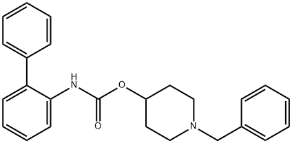1-benzylpiperidin-4-yl [1,1'-biphenyl]-2-ylcarbamate Structure