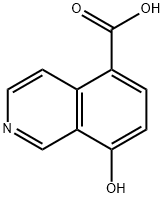 8-羟基异喹啉-5-甲酸 结构式