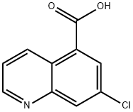 7-氯喹啉-5-羧酸 结构式
