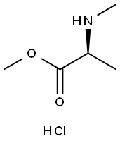 (S)-2-(甲基氨基)丙酸甲酯盐酸盐 结构式