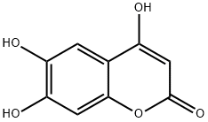 4,6,7-三羟基香豆素, 22649-24-7, 结构式