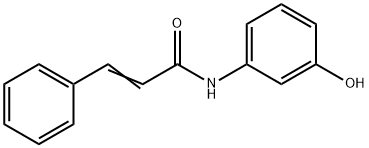 N-(3-ヒドロキシフェニル)シンナムアミド 化学構造式