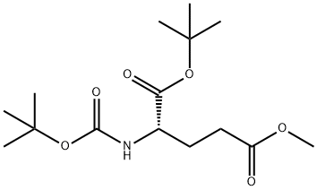 (S)-1-tert-Butyl 5-methyl 2-((tert-butoxycarbonyl)amino)pentanedioate Struktur