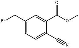 5-(溴甲基)-2-氰基苯甲酸甲酯 结构式