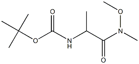 Carbamic acid, N-[2-(methoxymethylamino)-1-methyl-2-oxoethyl]-, 1,1-dimethylethyl ester Struktur