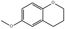 2H-1-ベンゾピラン, 3,4-ジヒドロ-6-メトキシ 化学構造式