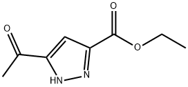 5-乙酰基-1H-吡唑-3-羧酸乙酯, 37622-89-2, 结构式