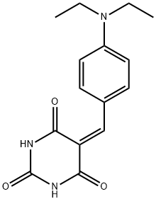 5-[4-(diethylamino)benzylidene]pyrimidine-2,4,6(1H,3H,5H)-trione Struktur