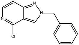 2-benzyl-4-chloro-2H-pyrazolo[4,3-c]pyridine, 41372-95-6, 结构式