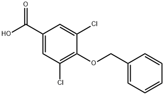 3,5-Dichloro-4-phenylmethoxybenzoic acid Struktur