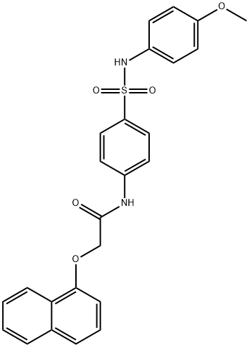 N-(4-{[(4-methoxyphenyl)amino]sulfonyl}phenyl)-2-(1-naphthyloxy)acetamide Structure