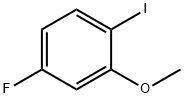 1-ヨード-2-メトキシ-4-フルオロベンゼン 化学構造式