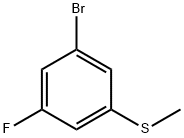 1-Bromo-3-fluoro-5-methylsulfanylbenzene Structure