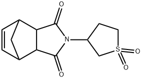 2-(1,1-dioxidotetrahydro-3-thienyl)-3a,4,7,7a-tetrahydro-1H-4,7-methanoisoindole-1,3-dione Structure