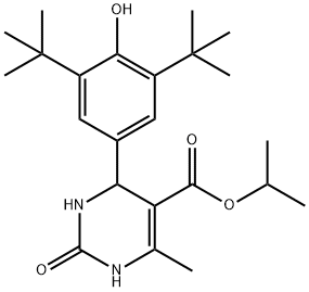 isopropyl 4-(3,5-ditert-butyl-4-hydroxyphenyl)-6-methyl-2-oxo-1,2,3,4-tetrahydro-5-pyrimidinecarboxylate Structure