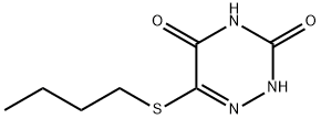 6-(butylsulfanyl)-1,2,4-triazine-3,5(2H,4H)-dione Structure