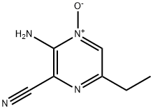 2-Pyrazinecarbonitrile , 3-amino-6-ethyl-, 4-oxide Structure