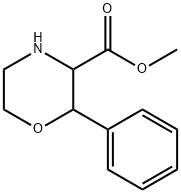 2-苯基-吗啉-3-甲酸甲酯, 50784-55-9, 结构式
