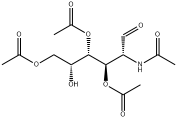 2-(乙酰氨基)-2-脱氧-D-半乳糖 3,4,6-三乙酸酯 结构式