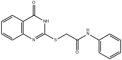 2-[(4-oxo-3,4-dihydroquinazolin-2-yl)sulfanyl]-N-phenylacetamide 结构式